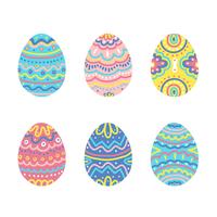 Colorful Easter Eggs Collection vector