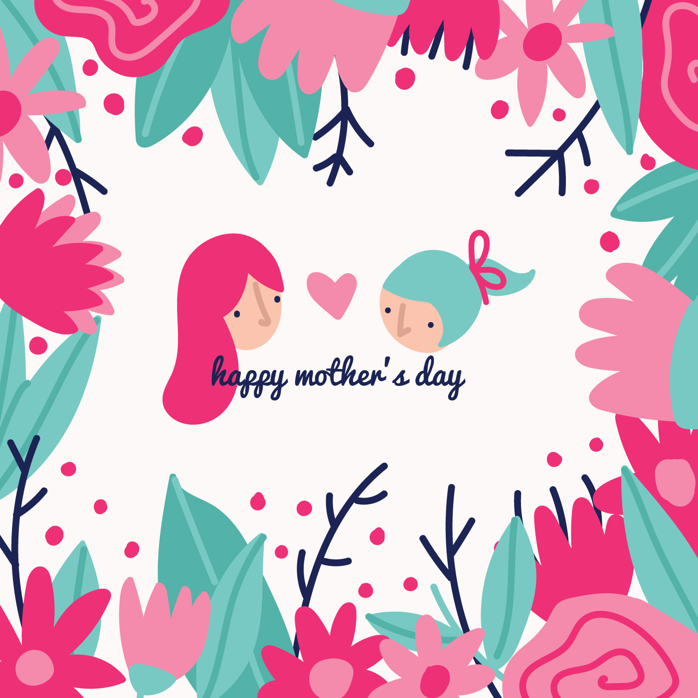 happy mothers day drawing