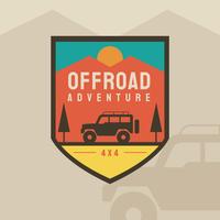 Off Road insignias retro vector