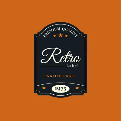 Retro Label Template