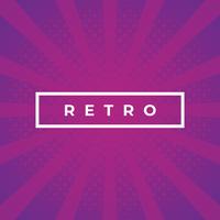 Fondo de semitono de ráfaga retro vintage vector