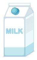 Milk in the box vector