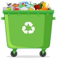 A recycle grabage bin vector