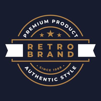 Retro Badge Graphic Logo Emblem Design