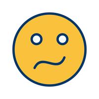 Confused Emoji Vector Icon