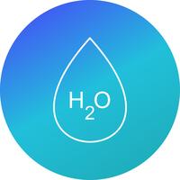 H2O  Vector Icon