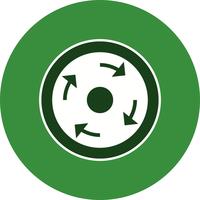 Vector Compulsory roundabout Icon