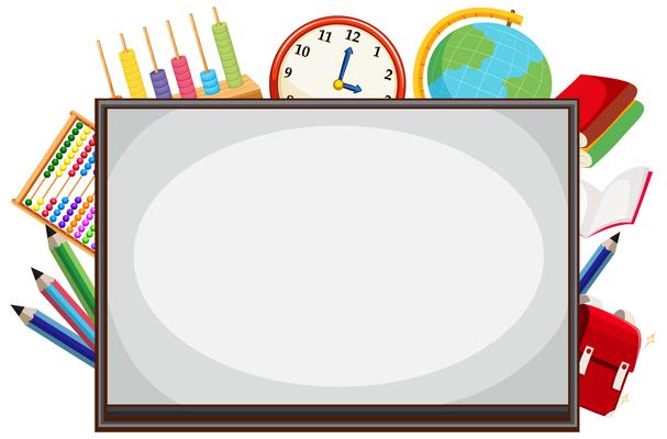 math whiteboard border background