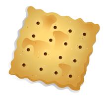 A topview of a biscuit vector