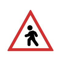 Vector Pedestrian Crossing Icon