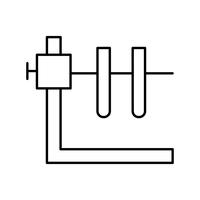 Two Tube With Stand Vector Icon