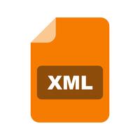 Icono de Vector XML