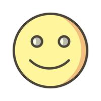 Emoticon feliz Vector icono