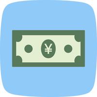 icono de vector de yen