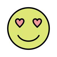 Love Emoji Vector Icon