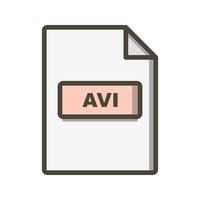 AVI Vector Icon