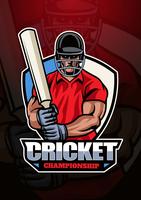 Logo del Campeonato de Cricket vector