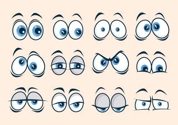 Free Vector  Hand drawn closed eyes cartoon illustration