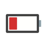 Low Battery Vector Icon