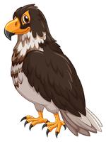 Águila con pluma gris vector