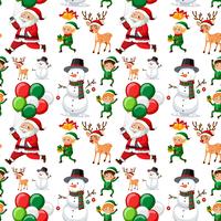 Seamless pattern of christmas  vector