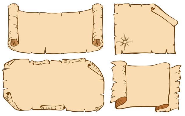 Four design for paper templates