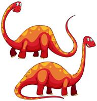 Brachiosaurus left and right view vector