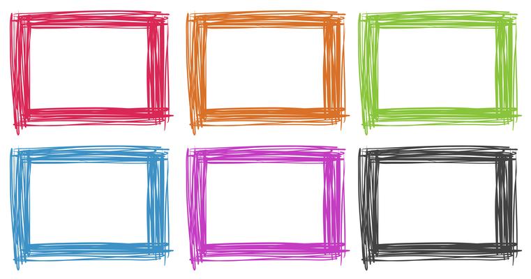 Frame design in different colors