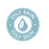 Oily skin icon.  vector