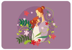 Mothers Day Illustration Vector