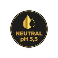 Neutral pH icon vector