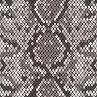 Snakeskin seamless pattern. Realistic texture of snake or another reptile skin. Gray color. Vector illustartion