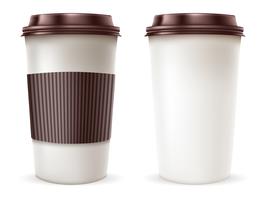 Paper coffee cup vector