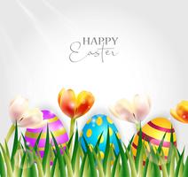 Vector Illustration of Happy Easter Holiday.