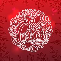 Valentine card with vintage heart vector