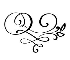 Flourish swirl ornate decoration vector