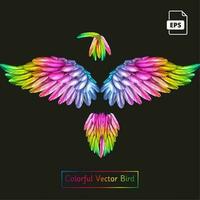 Pájaro colorido vector