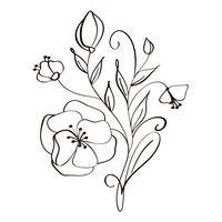 Free Free 206 Flower Line Art Svg Free SVG PNG EPS DXF File