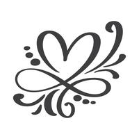 Heart love sign forever vector