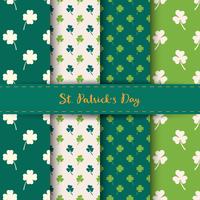 Set of St. Patrick's Day Seamless Patterns vector
