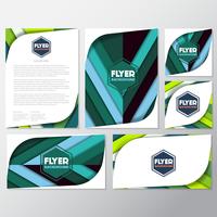 fresh background flyer style background Design Template vector