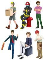 Men with different professions vector