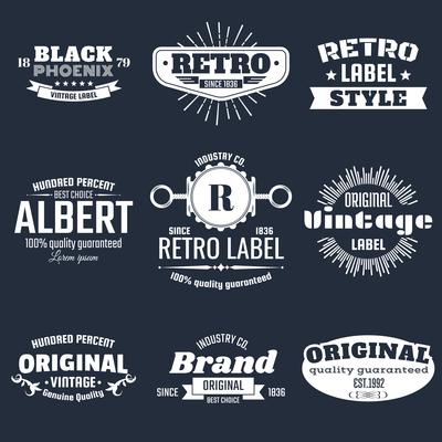 Vintage Retro Vector Logo for banner