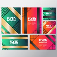 fresh background flyer style background Design Template vector