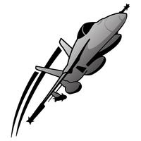 Ilustración de Vector de aviones de combate militar moderno