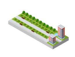 illustration of a modern city vector