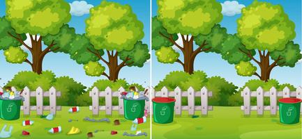 A Comparison of Clean and Dirty Park vector