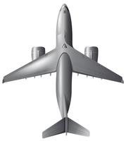 An Airplane on White Background vector