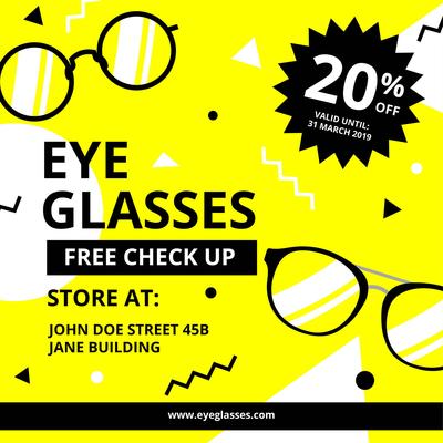 Eye Glasses Digital Promotion Template
