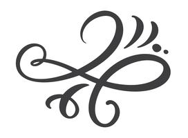 Elegant divider, swirl,  corner flourish vector